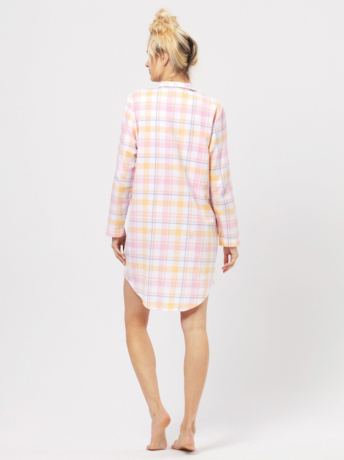 Camicia da notte in flanella di cotone - candy