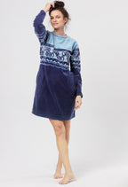 Camicia da notte | homewear donna in pile - montana