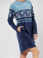 Camicia da notte | homewear donna in pile - montana