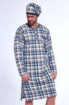 Camicia da notte uomo in 100% cotone - 110/30
