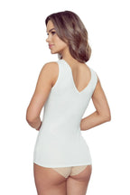 Canotta donna in cotone con dettagli pizzo - ronia