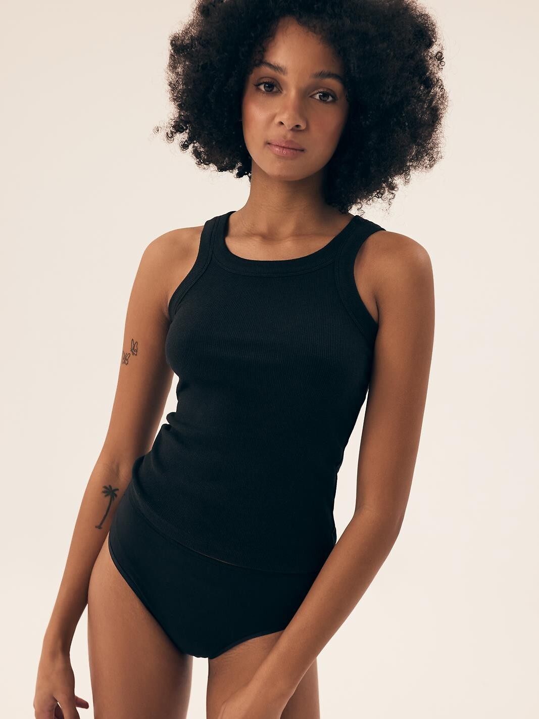 Canotta da donna in microfibra a costine - rib - nastia