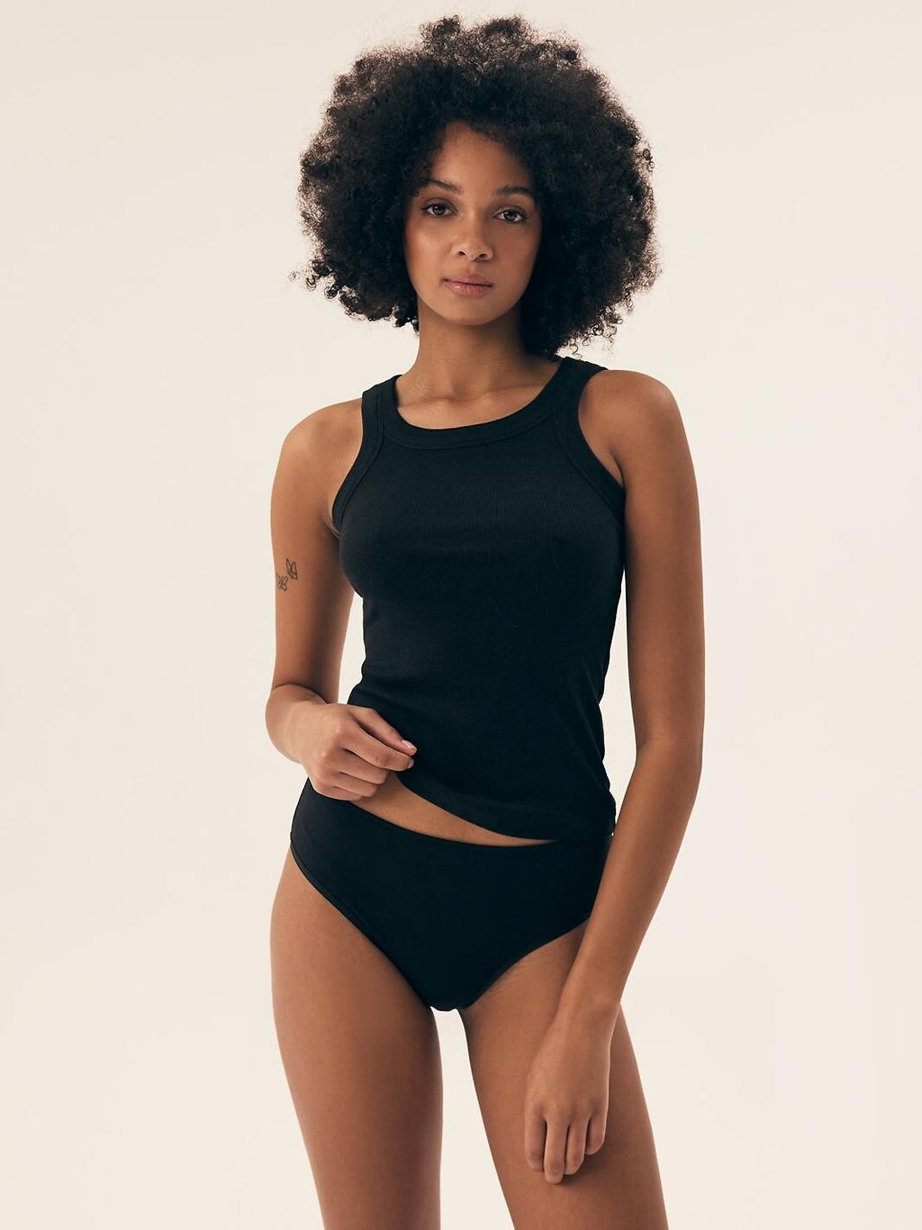 Canotta da donna in microfibra a costine - rib - nastia