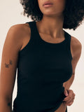 Canotta da donna in microfibra a costine - rib - nastia