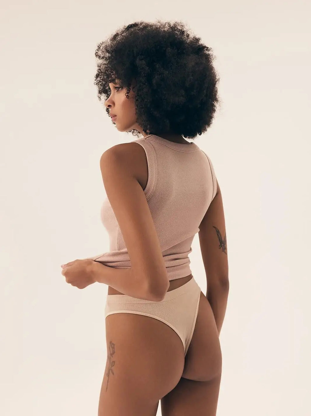 Canotta da donna in microfibra a costine - rib - nastia