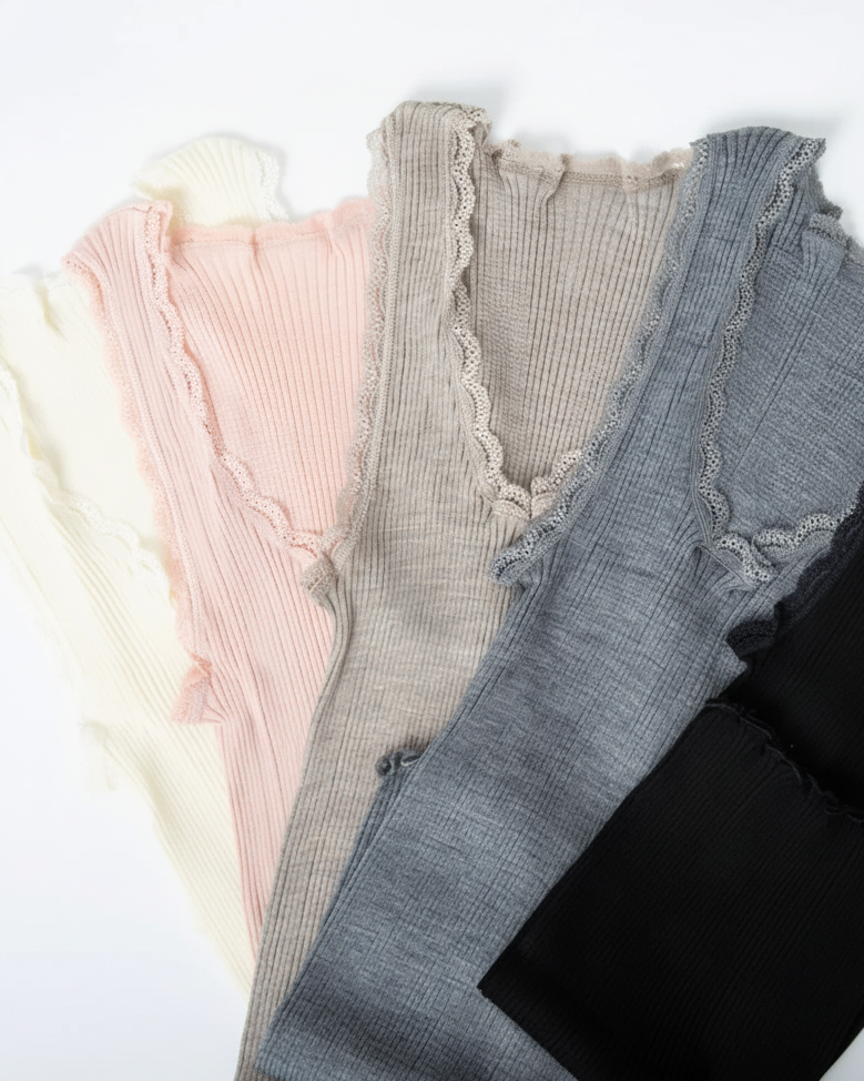 Canotta donna microwool plissè - made in italy