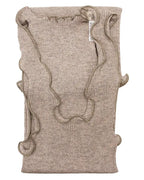 Canotta donna plissé in lana e seta - made italy