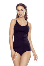Canotta donna in puro cotone – scollo a v - luna