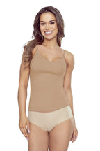 Canotta donna in puro cotone – scollo a v - luna