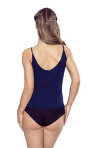 Canotta donna in puro cotone – scollo a v - luna