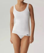 Canotta Donna a Spalla Larga in Cotone Elasticizzato – ESSENTIAL - BLV-198 - Lullaby Lingerie