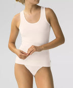 Canotta da donna spalla larga in cotone elasticizzato
