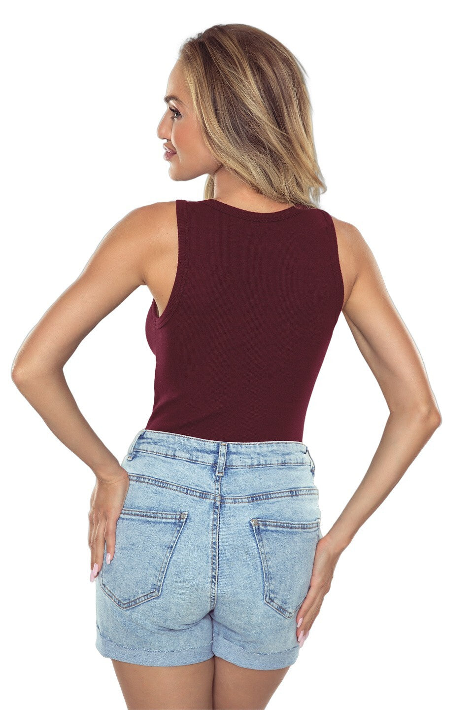 Canotta da donna in viscosa a costine - active peri