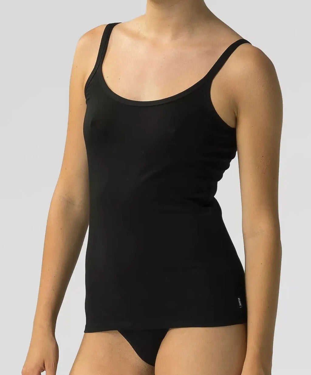 Canotta con spallino da donna in cotone elasticizzato