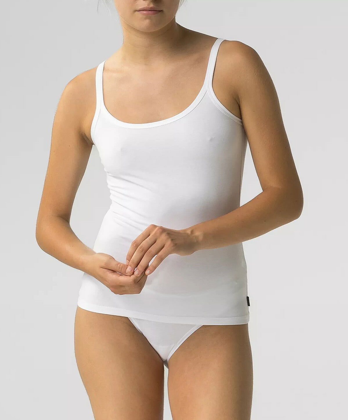 Canotta con spallino da donna in cotone elasticizzato