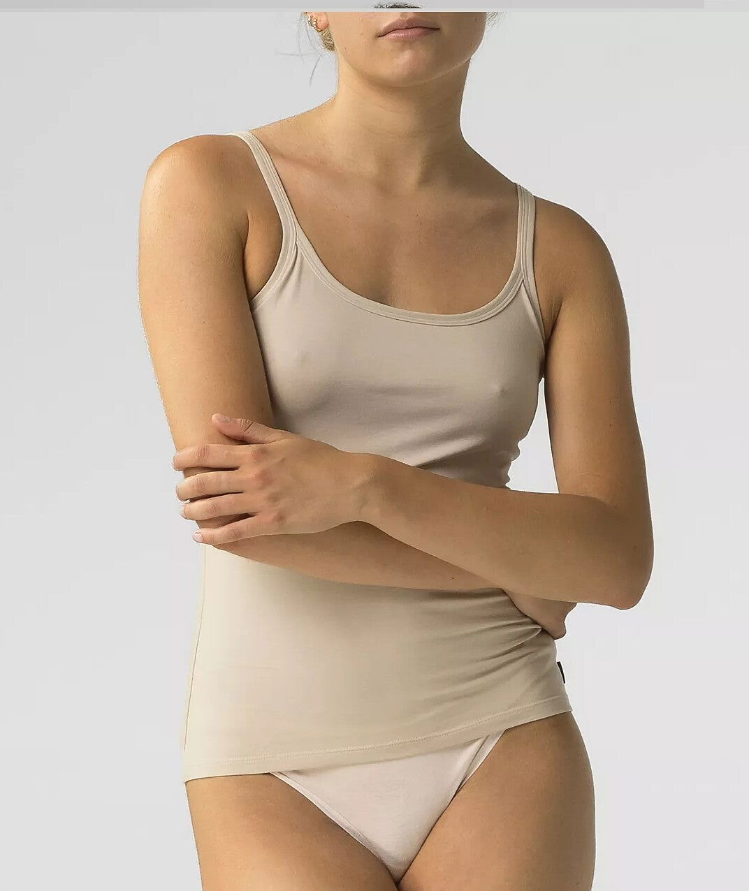 Canotta con spallino da donna in cotone elasticizzato