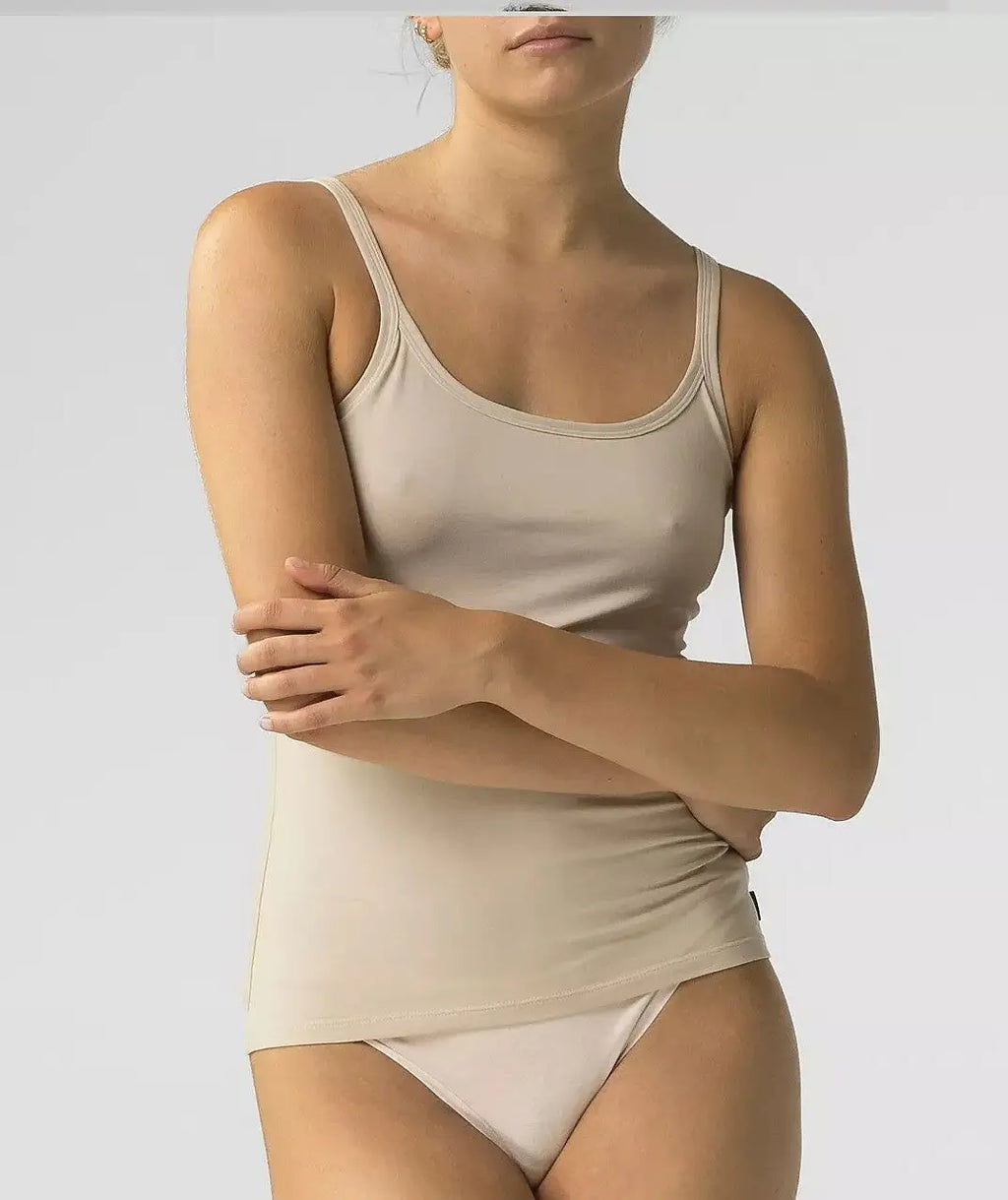 Canotta con spallino da donna in cotone elasticizzato