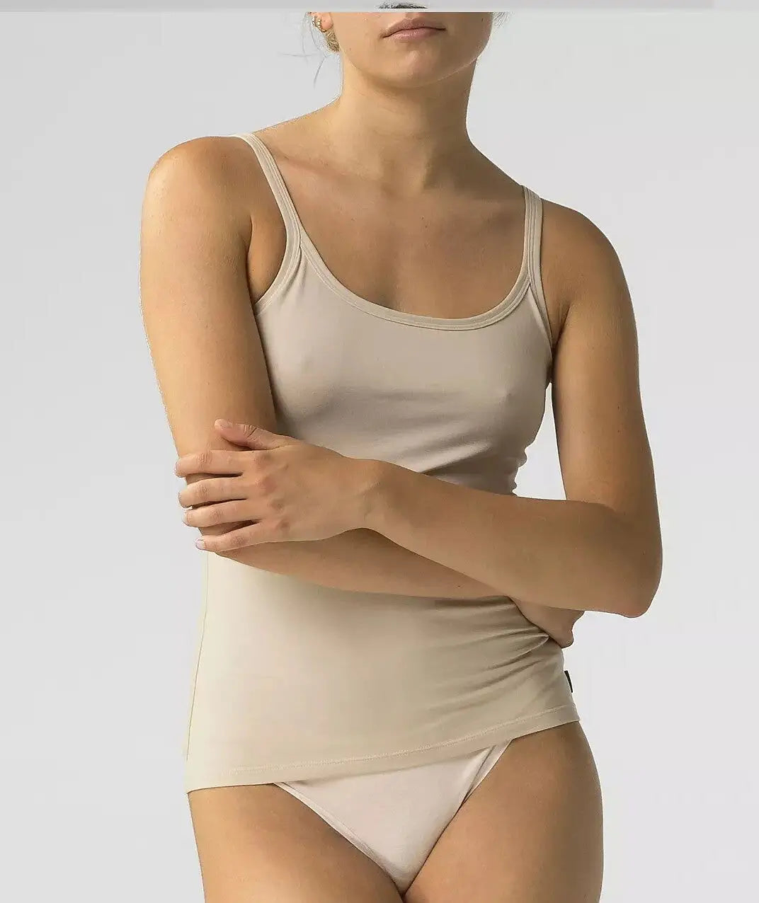 Canotta con spallino da donna in cotone elasticizzato