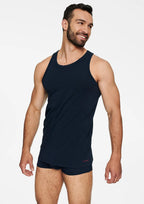 Canotta uomo in cotone elasticizzato - red line