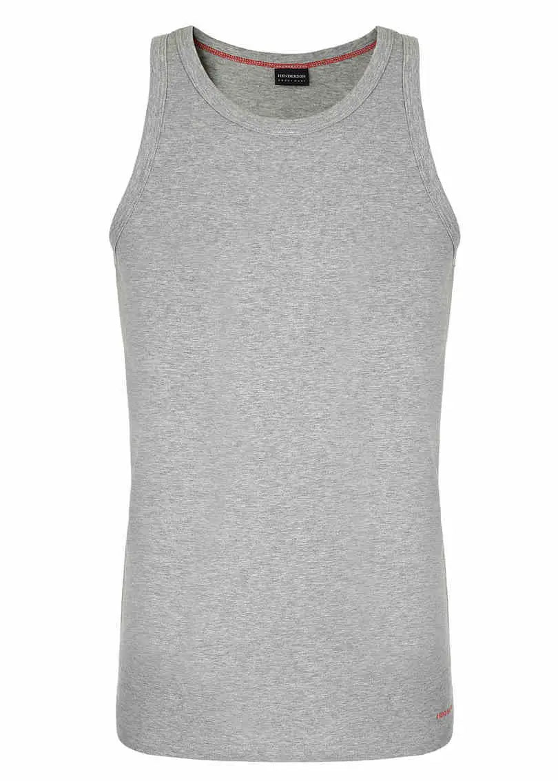 Canotta uomo in cotone elasticizzato - red line
