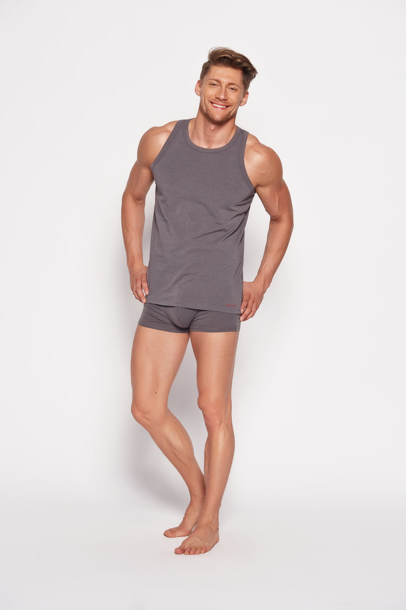 Canotta uomo in cotone elasticizzato red line
