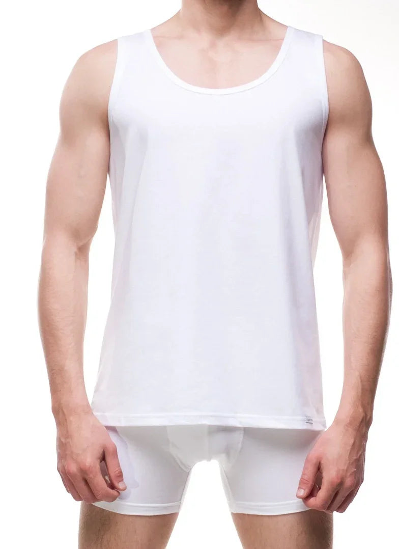 Canotta uomo premium – 100% cotone a spalla larga
