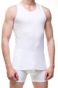 Canotta uomo ribbed – 100% cotone a costine comfort fit