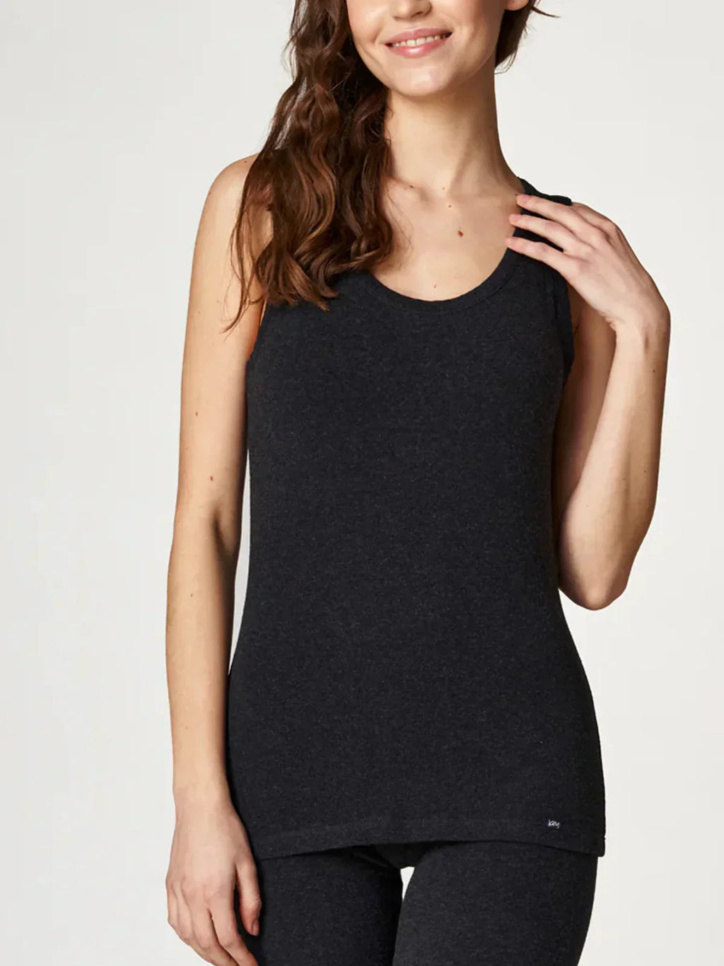 Canottiera donna termica in cotone felpato - hot touch