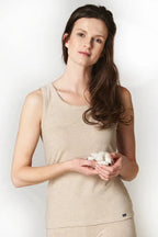 Canottiera donna termica in cotone felpato - hot touch