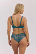 Cassandra | reggiseno soft – pizzo floreale verde profondo