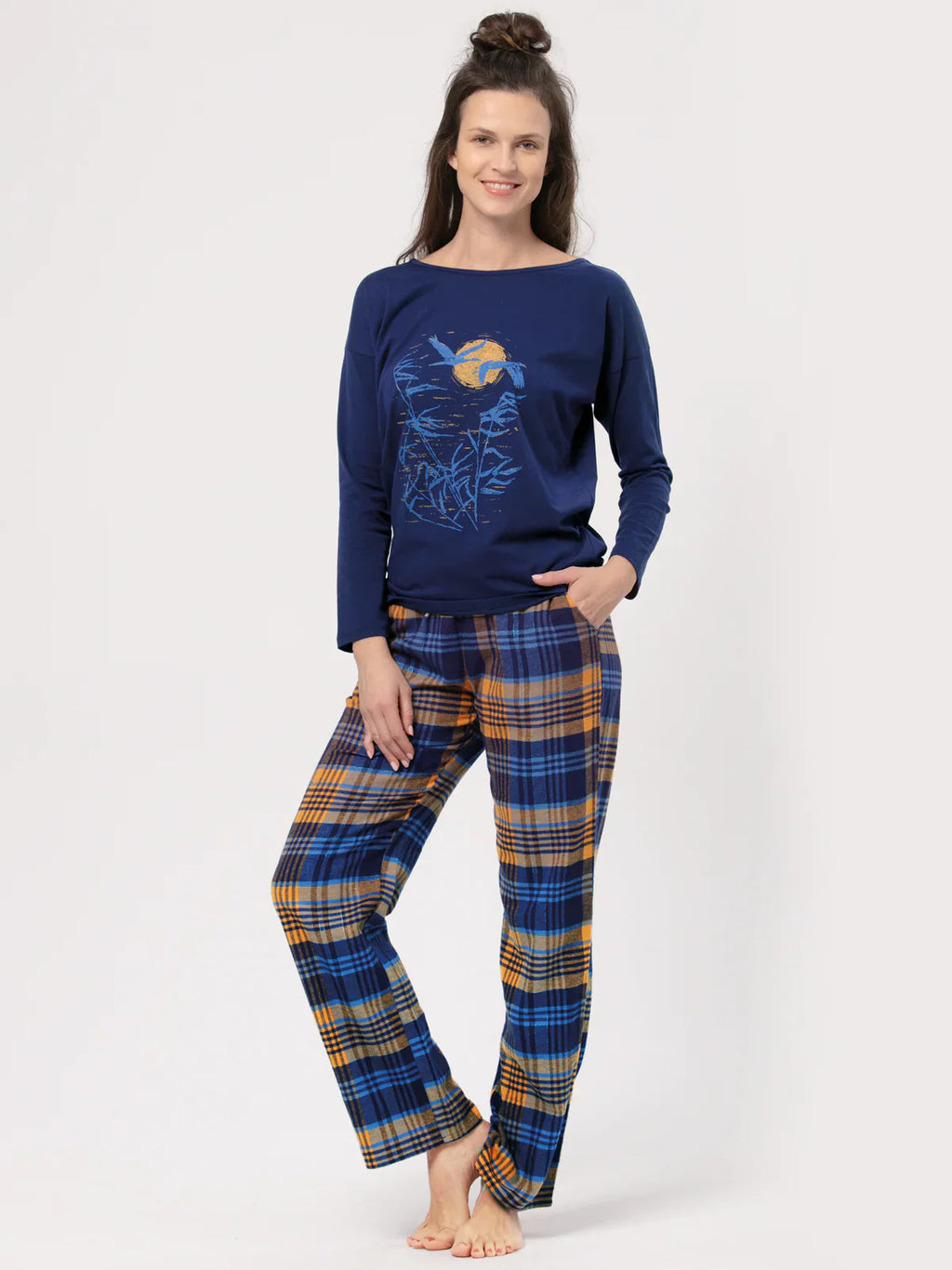 Chalet | pigiama in flanella di cotone | lns 937