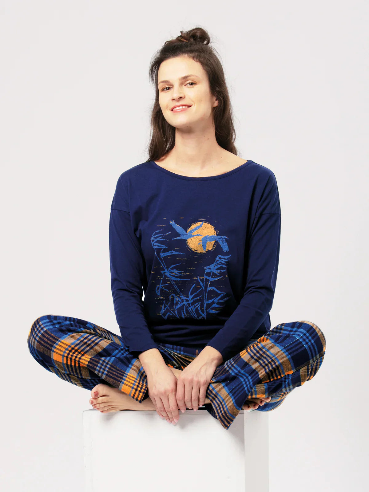 Chalet | pigiama in flanella di cotone | lns 937