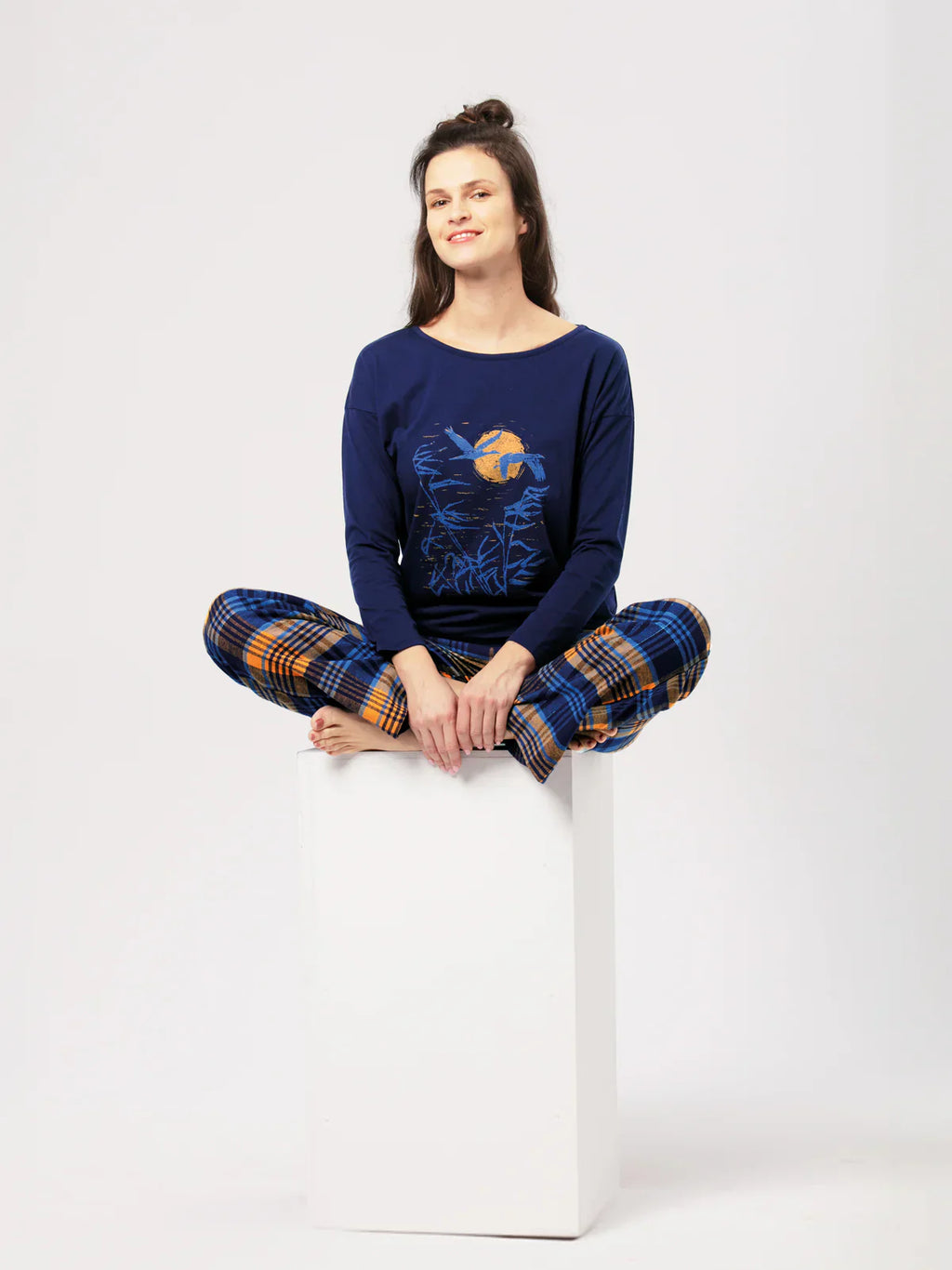 Chalet | pigiama in flanella di cotone | lns 937