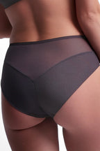 Chocolate gold - slip donna classici in mesh marrone - 2268