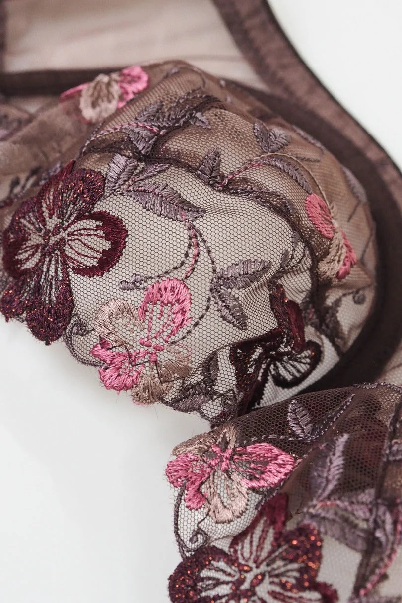 Chocolate - reggiseno sensuale in pizzo cioccolato