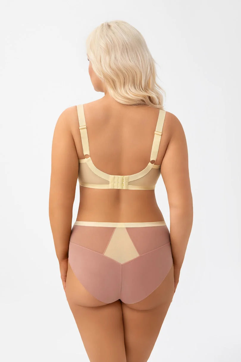 Citronella - reggiseno soft con ferretto in tulle e ricamo