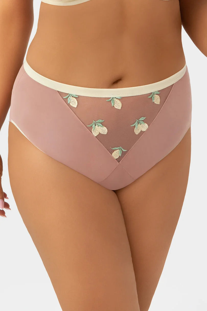 Citronella - slip brasiliano da donna in rete e tulle