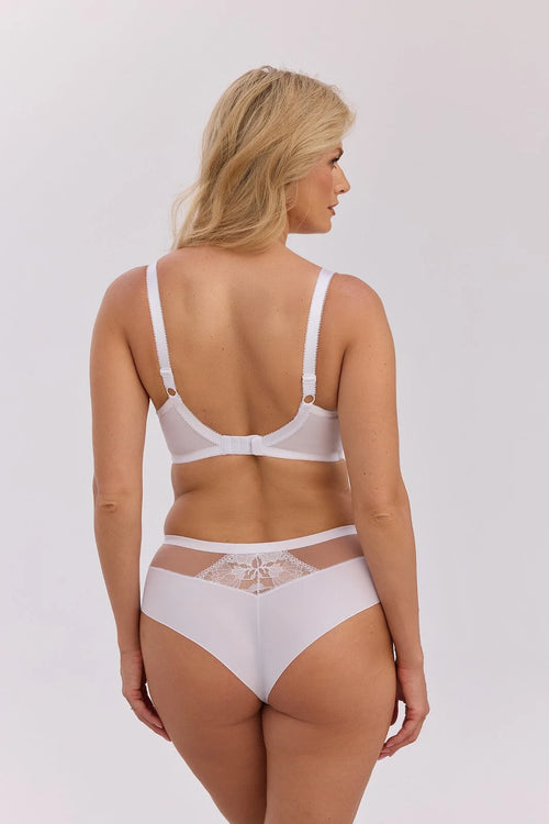 (claire) reggiseno semi-soft in pizzo e cotone - 1358