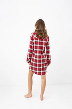 Clariel - camicia da notte donna in flanella di cotone