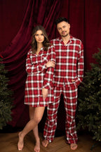 Clariel - camicia da notte donna in flanella di cotone