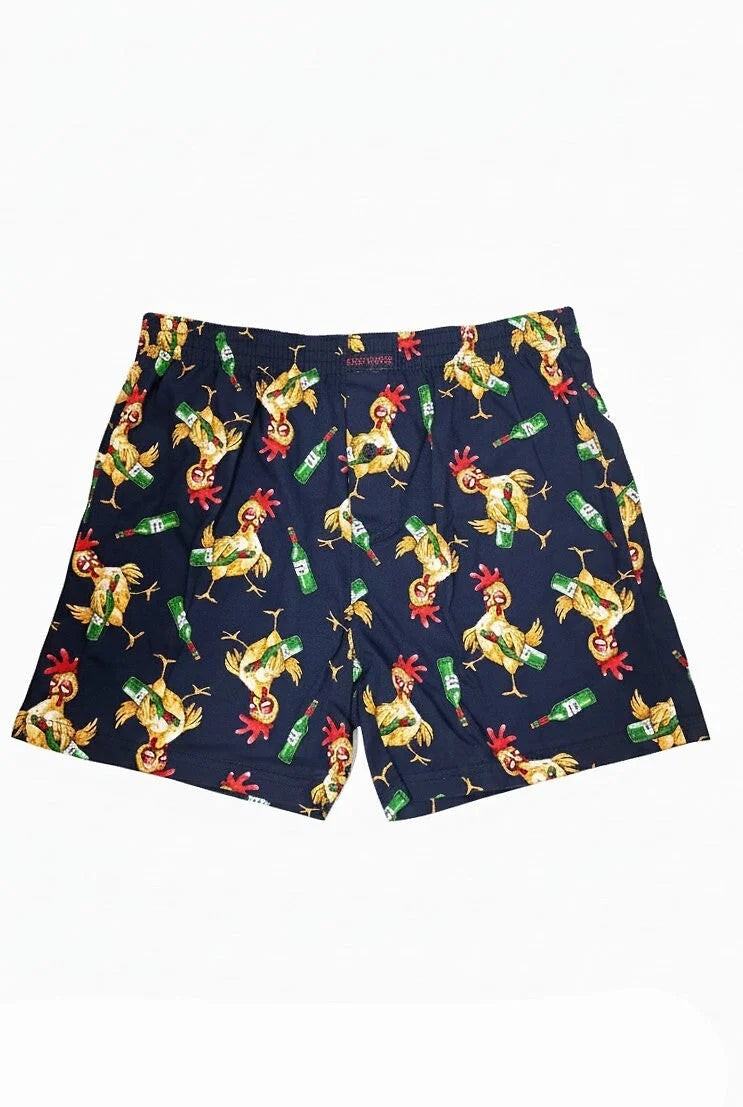 Classic | boxer uomo morbidi in cotone 100% con galli