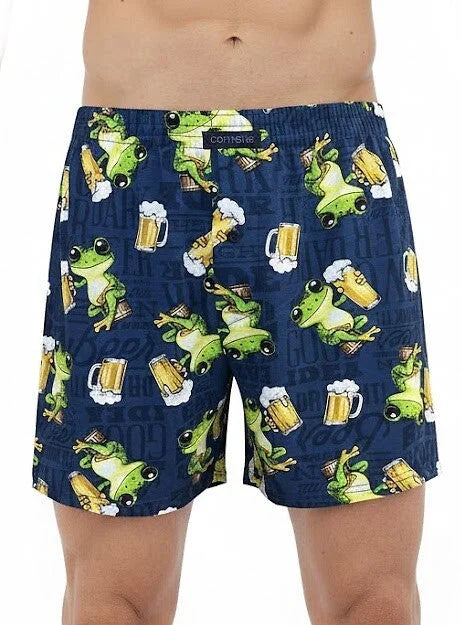 Classic | boxer uomo morbidi in cotone 100% con rane