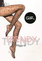 Collant 20 den lavorato - trendy frigga - 01