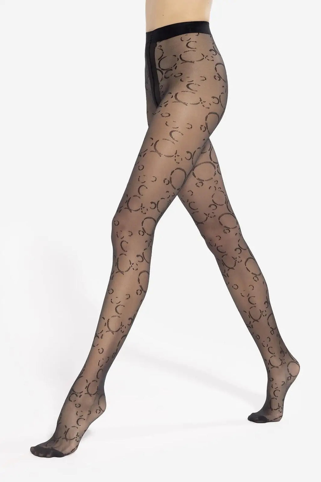 Collant 20 den lavorato - trendy frigga - 01