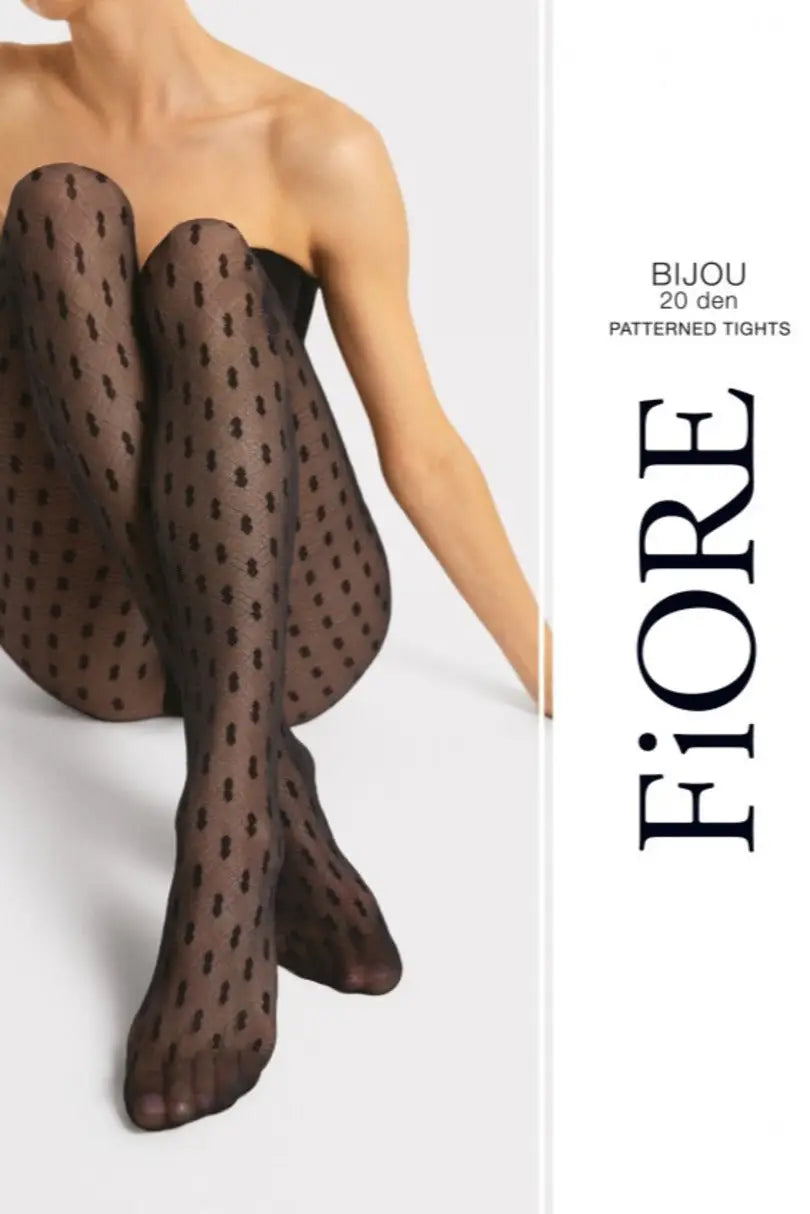 Collant 20 denari effetto microrete a pois | bijou