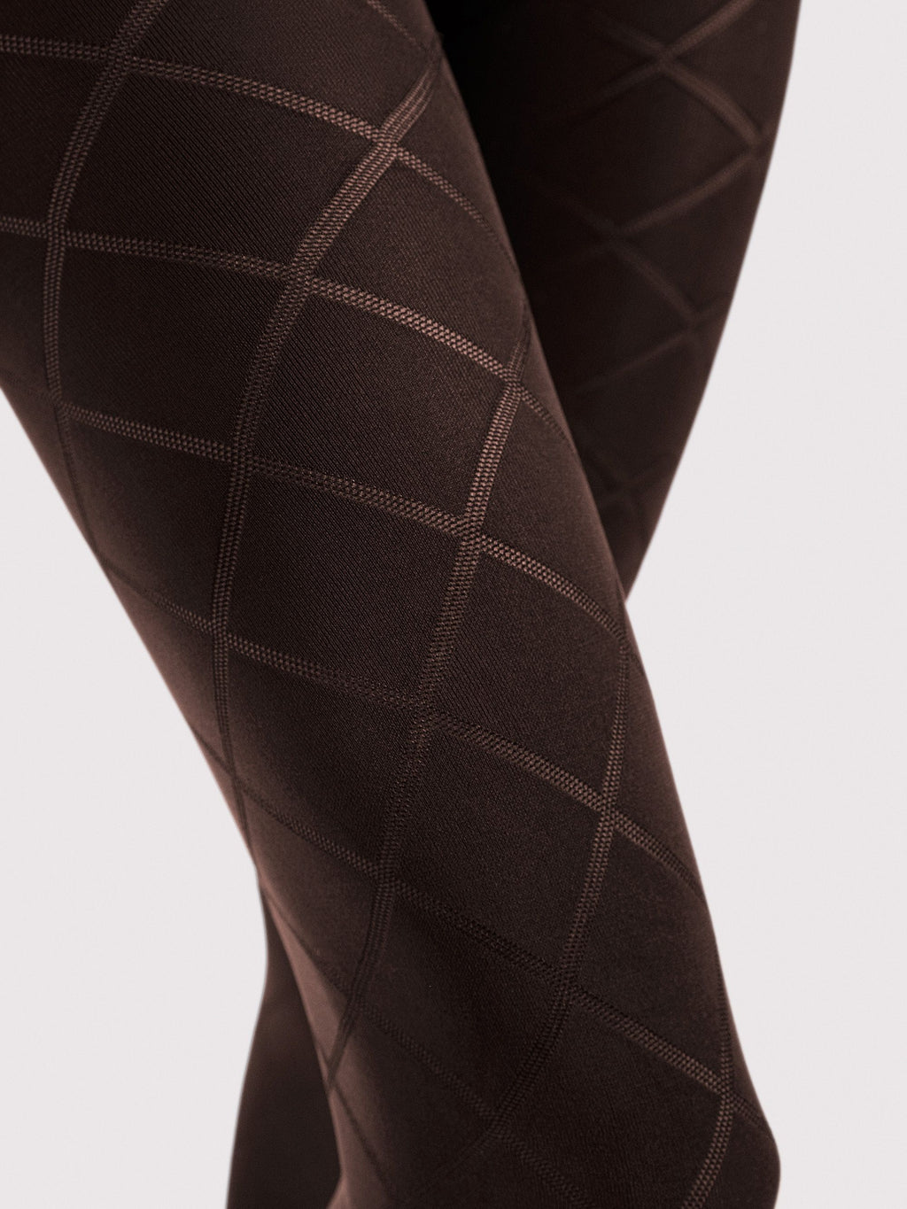 Collant 40 denari a fantasia scozzese effetto snellente