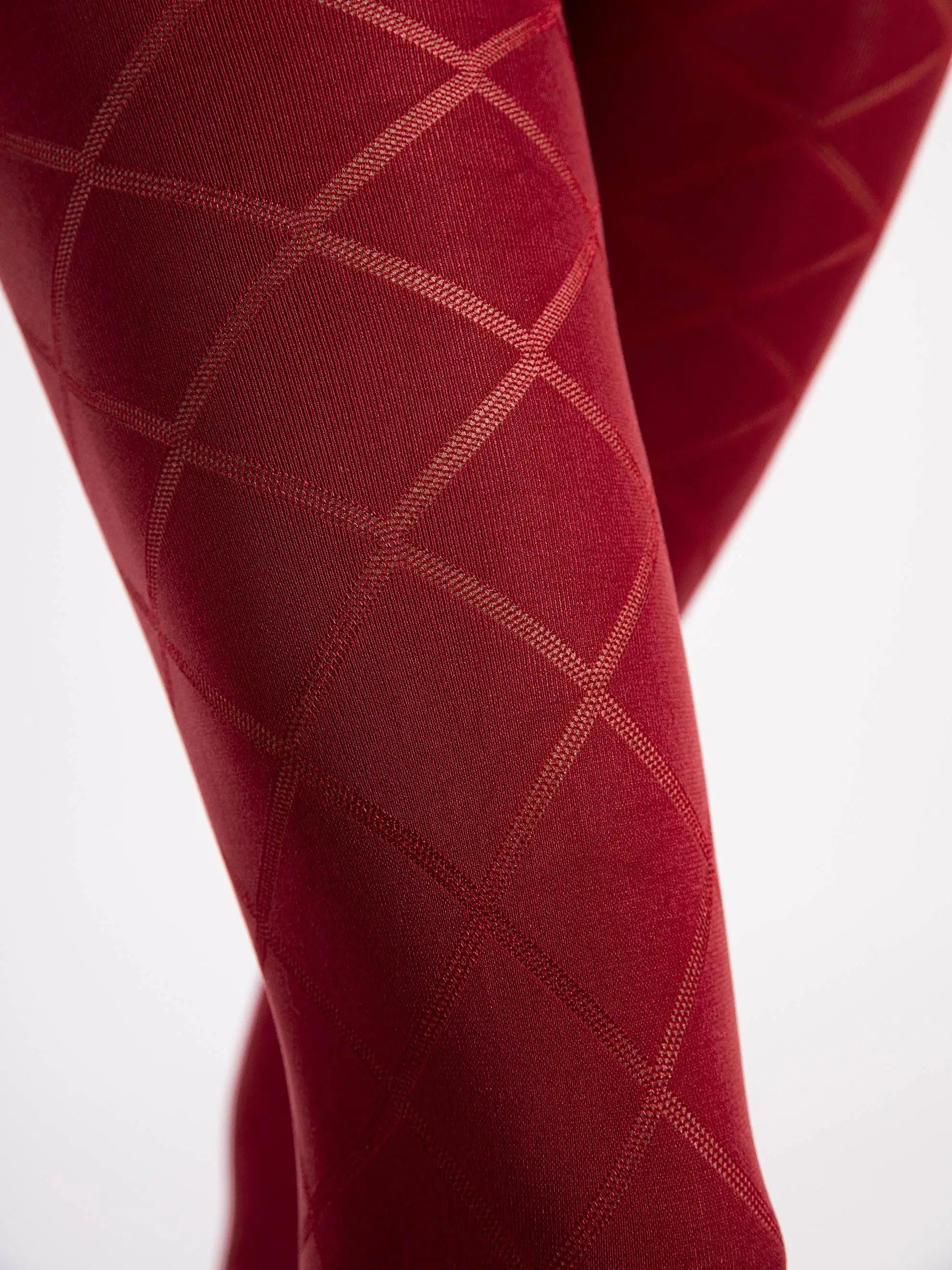 Collant 40 denari a fantasia scozzese effetto snellente