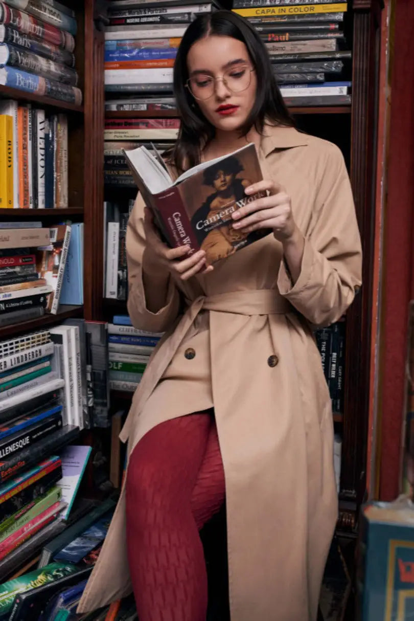 Collant coprenti 60 denari con fantasia geometrica 3d