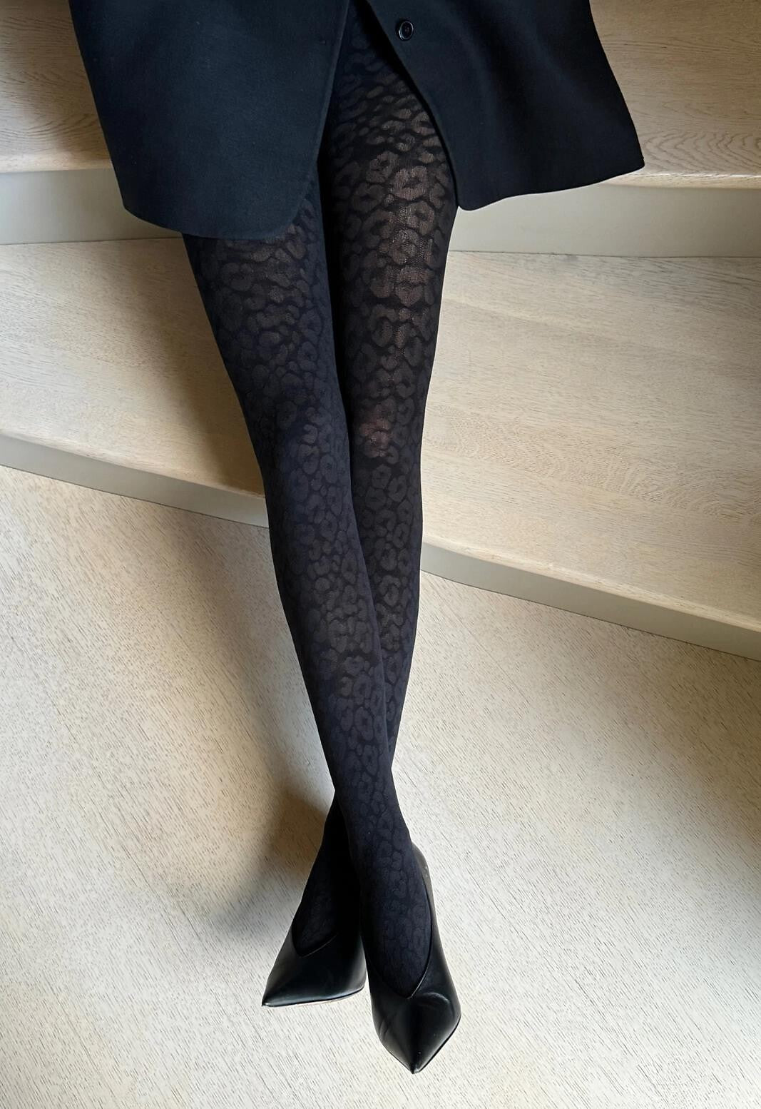 Collant da donna con fantasia animalier - nella - 40 den