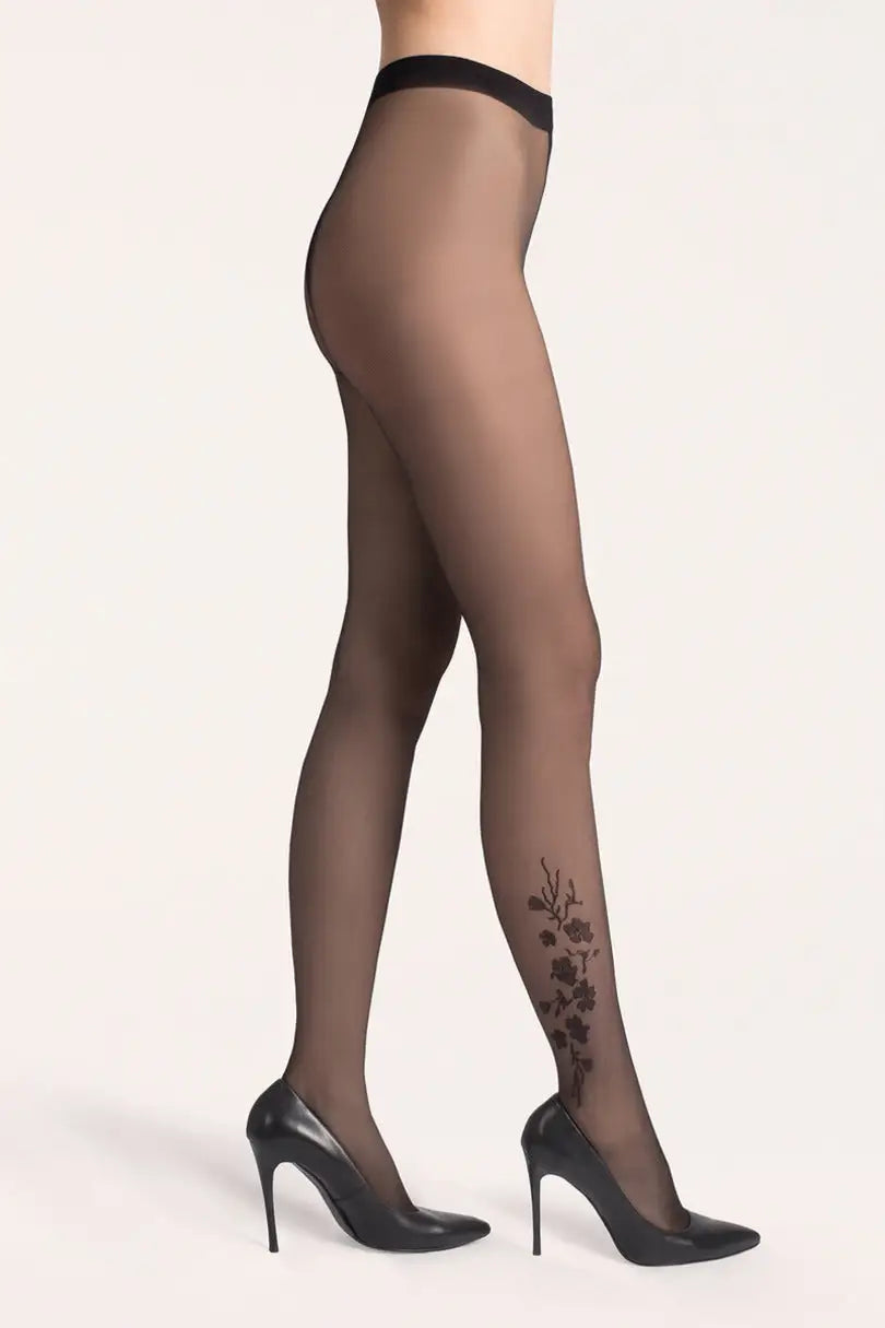 Collant con decoro 20 den – trasparenza velata decoro
